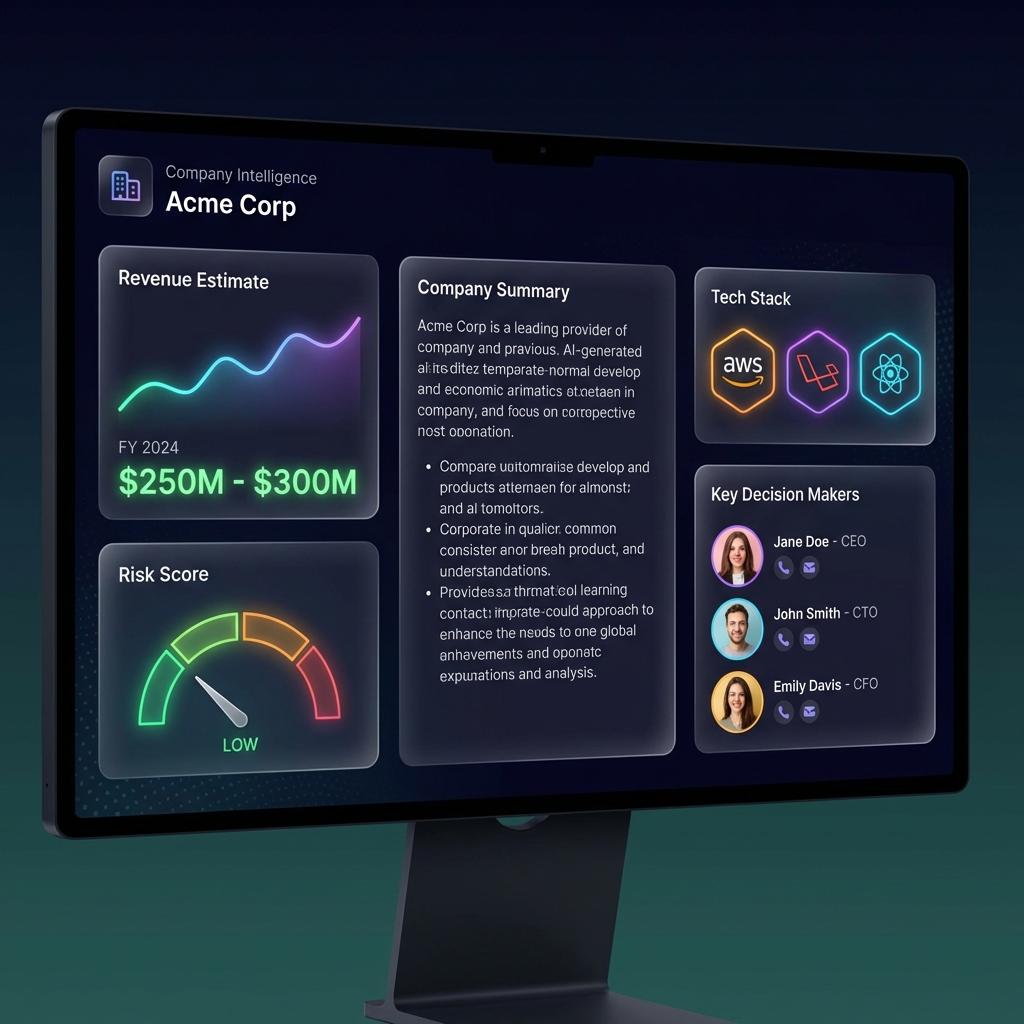 Company Intelligence Dashboard
